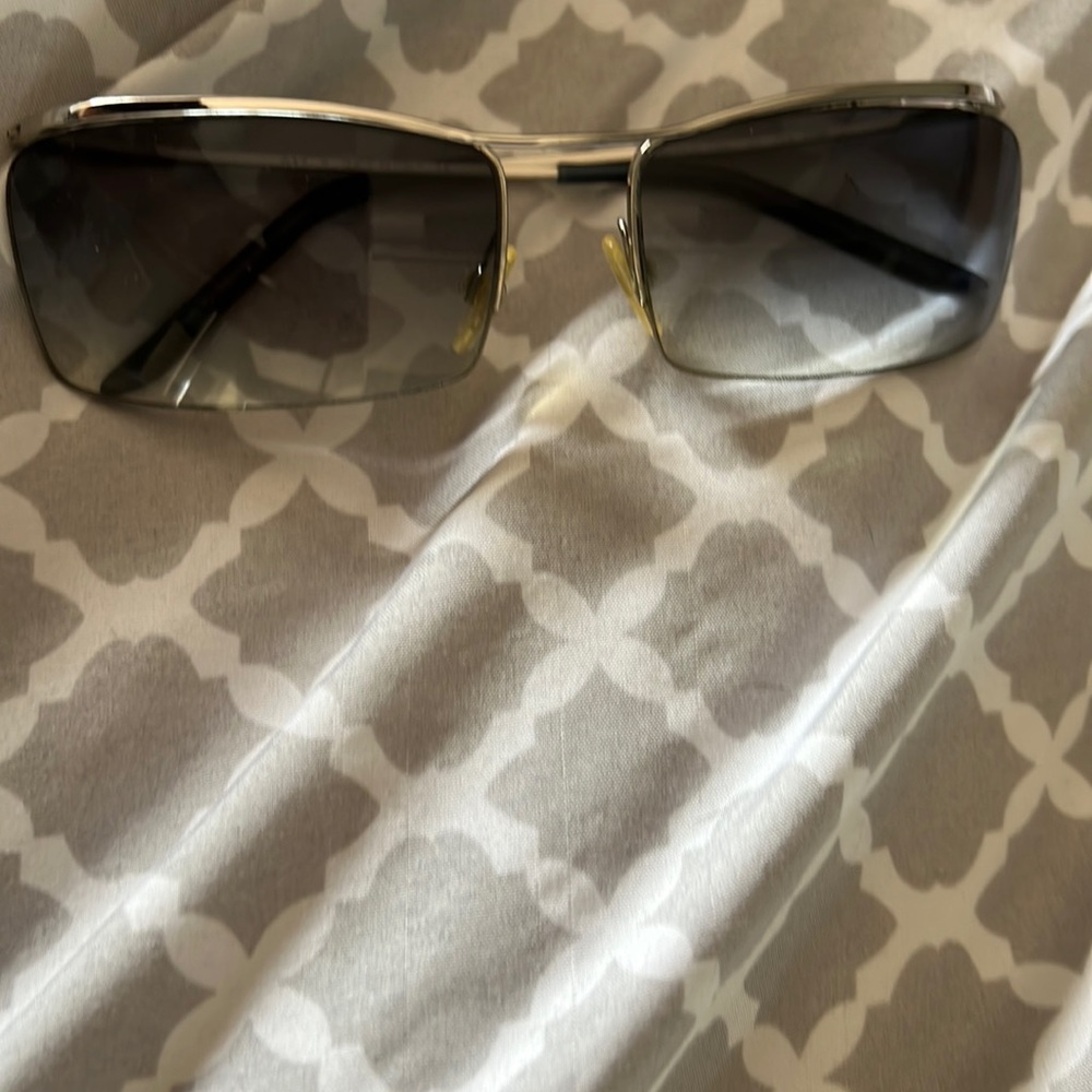 Fendi blue with silver frames sunglasses
